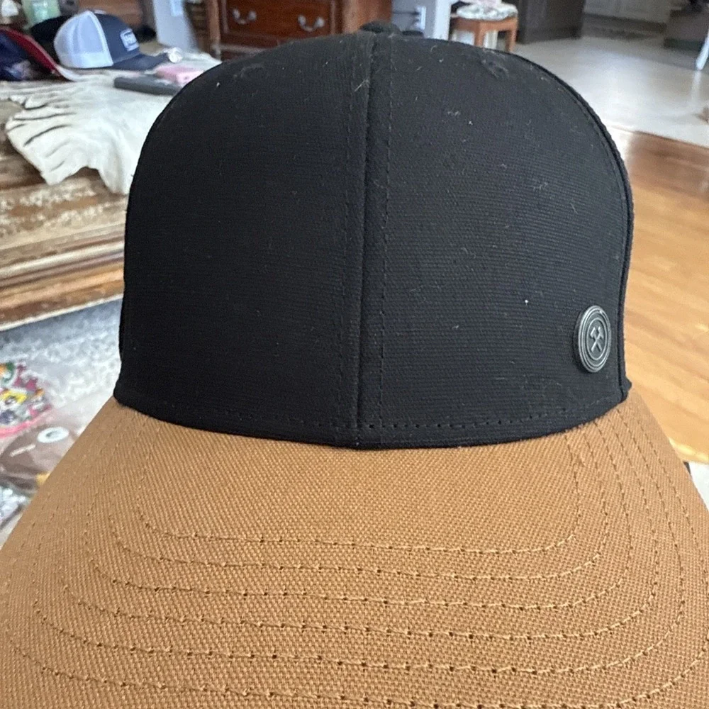 George Pocket Hat, Strapback Hat Black‎ Adjustable 6 Panel Structured NWT 4670